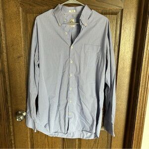 Peter Millar Light Blue Pinstripe Button-Down Shirt